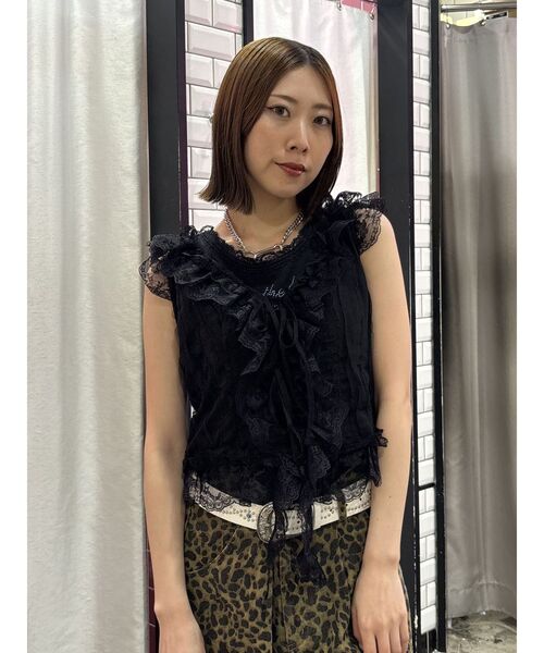 jouetie（ジュエティ） ベスト ジレ ラッフルフリルシアージレ