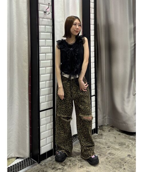 jouetie（ジュエティ） ベスト ジレ ラッフルフリルシアージレ