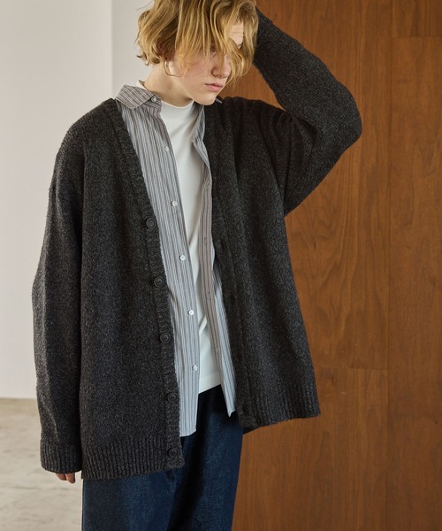 EMMA CLOTHES（エマクローズ） ニットカーディガン M グレー メンズ