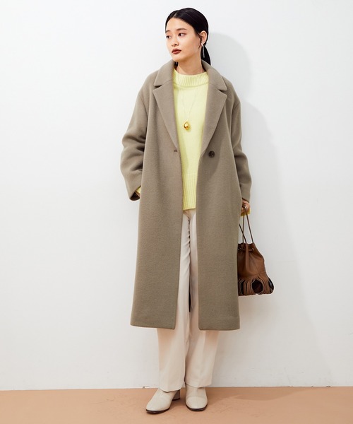 ADAM ET ROPE'（アダムエロペ） チェスターコート 36 ベージュ系その他