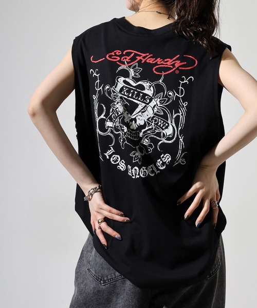 Ed Hardy（エド・ハーディー） スマホショルダー tシャツ ノースリーブ