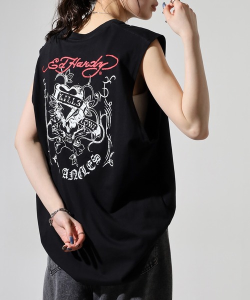 Ed Hardy（エド・ハーディー） スマホショルダー tシャツ ノースリーブ