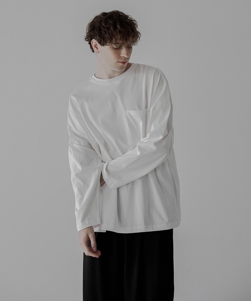 「remer」 長袖Tシャツ LARGE テラコッタ メンズ