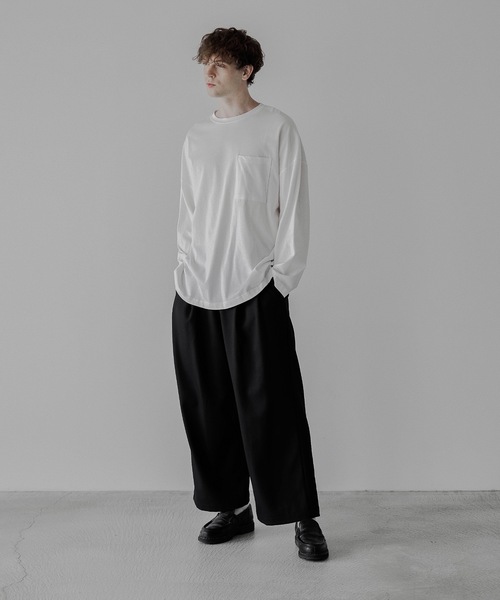 「remer」 長袖Tシャツ LARGE テラコッタ メンズ