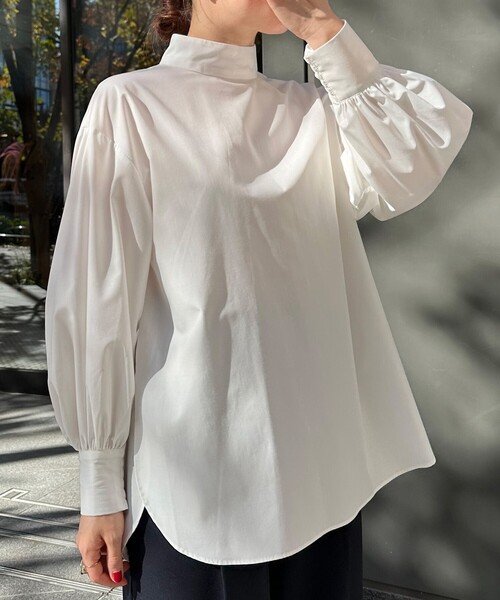 「UNFILO」 長袖チュニック MEDIUM ネイビー レディース