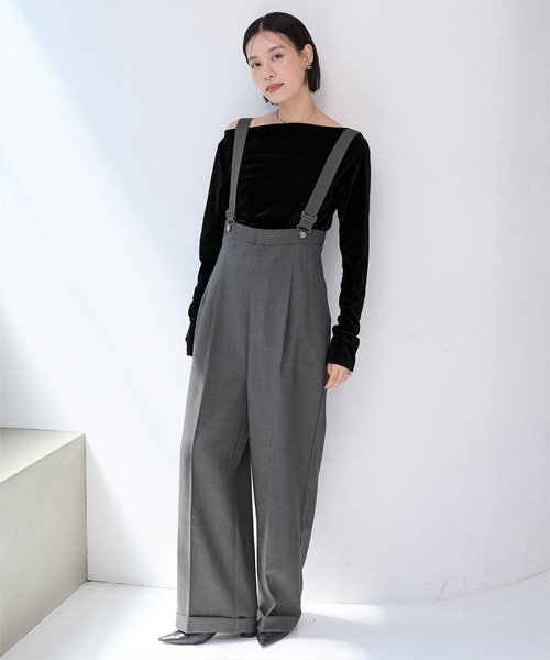 tシャツ 2wayボートネックベロアトップス レディース | ur's | 13