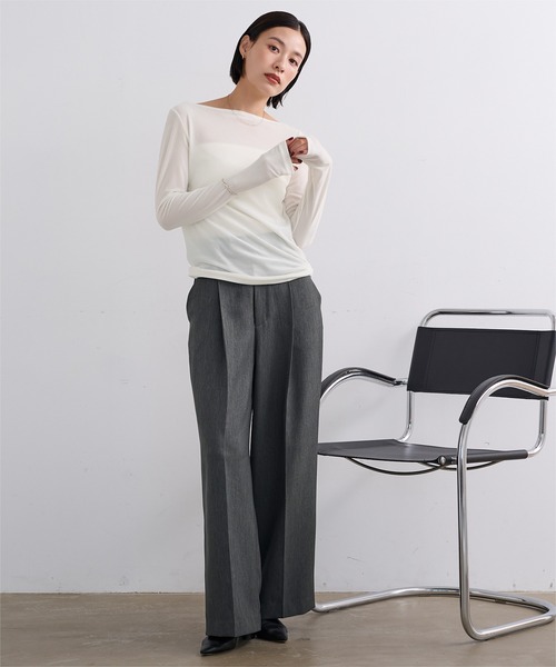 tシャツ 2wayボートネックベロアトップス レディース | ur's | 06