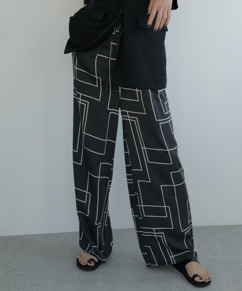 anuke アンヌーク Geometric Easy Pants イージーパンツ anuke（アンヌーク） パンツ Geometric Easy Pants レディース