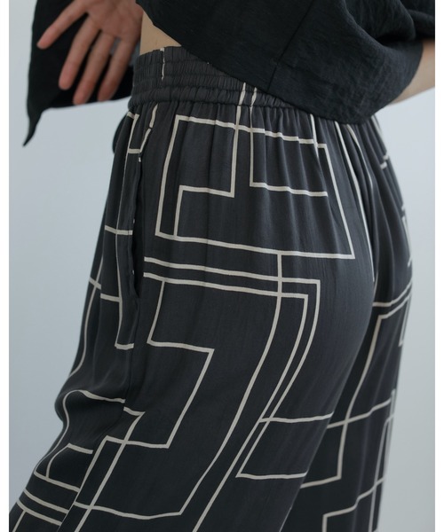 anuke パンツ Geometric Easy Pants レディース : ZOZOTOWN