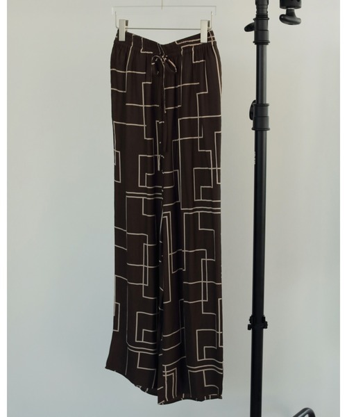 anuke（アンヌーク） パンツ Geometric Easy Pants レディース