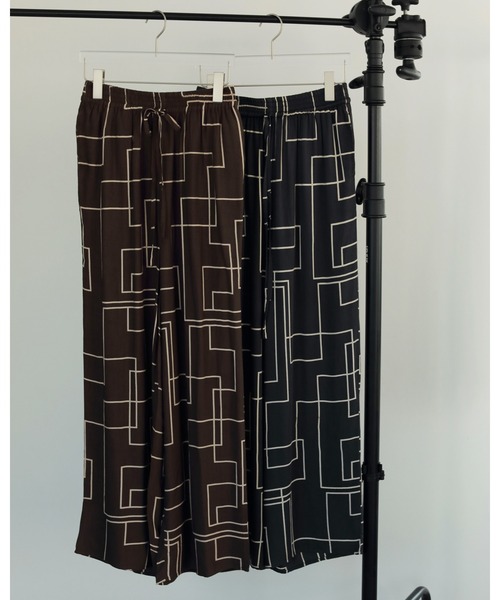 anuke（アンヌーク） パンツ Geometric Easy Pants レディース