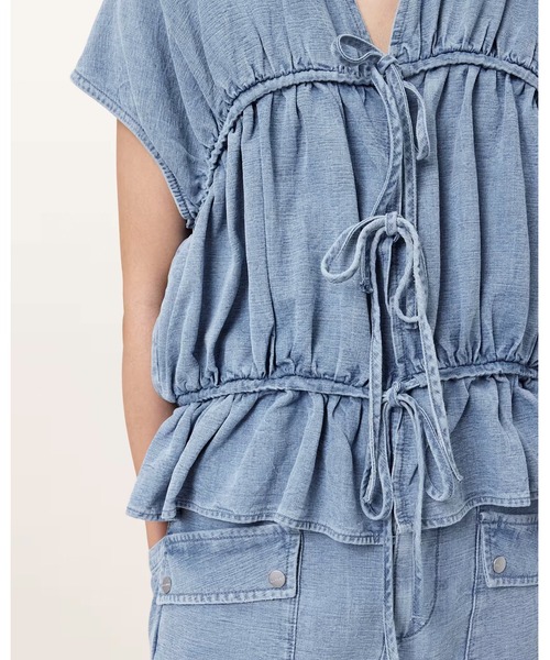 ALLSAINTS（オールセインツ） REMY GATHERED TOP | REMY ギャザー