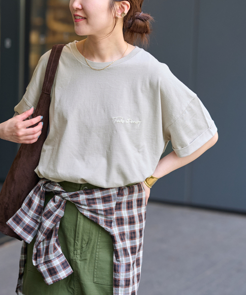 JOURNAL STANDARD relume tシャツ 「25AW新作」刺繍ロゴハーフ