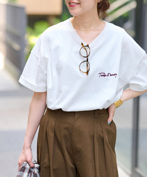 ジャーナルスタンダード 刺繍トップス 87 Tシャツ | ジャーナルスタンダード レサージュ(journal