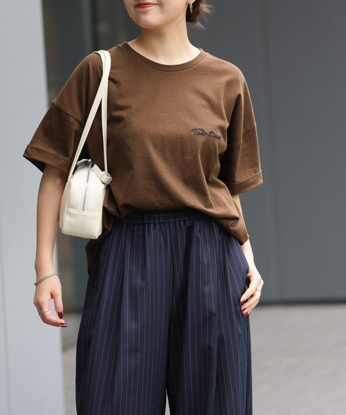 JOURNAL STANDARD relume tシャツ 「25AW新作」刺繍ロゴハーフ