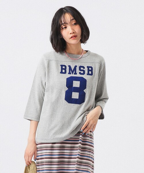 BEAMS BOY（ビームス ボーイ） tシャツ テンジク フットボール 3/4 T