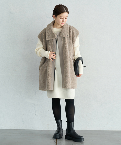 IENA（イエナ） ニットワンピース FREE ホワイト レディース