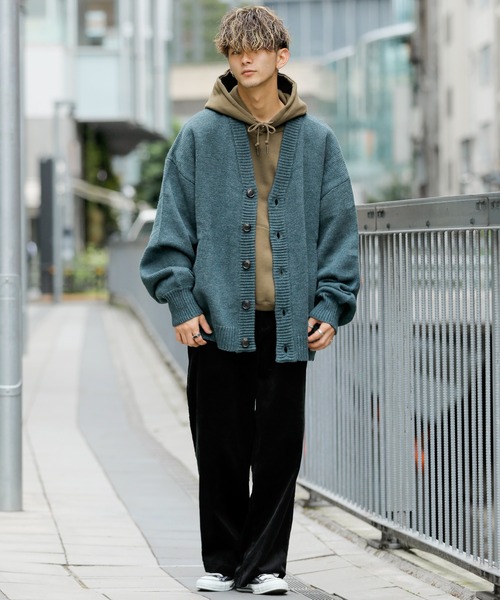 ADMIX/ATELIER SAB MEN ニットカーディガン 50 グリーン メンズ