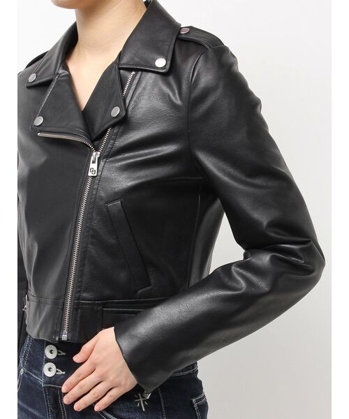 GYDA レザージャケット GYDA レザージャケット ライダース フェイクレザーライダース