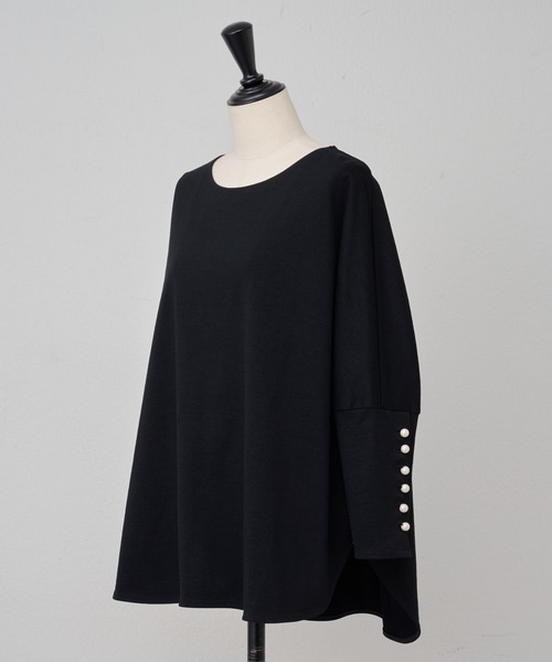最終価格　ビアズリー　シャツTシャツ　ブラック　カットソー ドルマン BEARDSLEY 「BEARDSLEY」 ドルマンスリーブカットソー FREE
