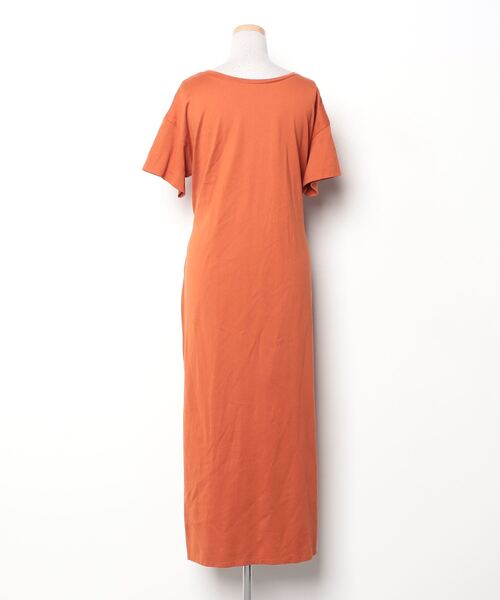 「SOFFITTO」 半袖ワンピース - ブラウン レディース_画像2