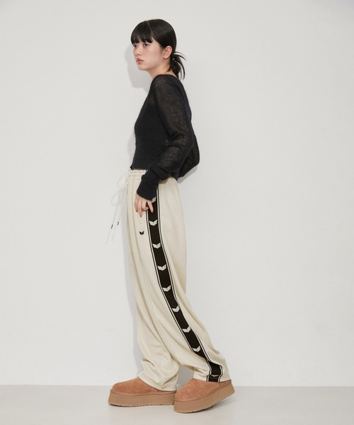 ADAM ET ROPÉ FEMME erimaトラックパンツ　ブラック 楽天市場】【SALE／60%OFF】【洗える】erimaトラックパンツ ADAM