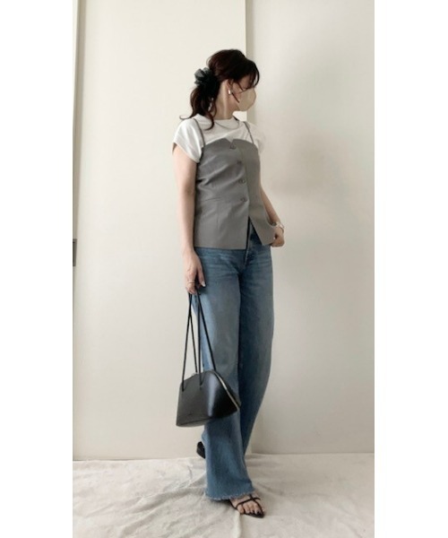★大きなサイズ１３★コサージュ付きStyleNoto セットアップ 7days Life Styling セットアップ 「みさとさんコラボ」フロント