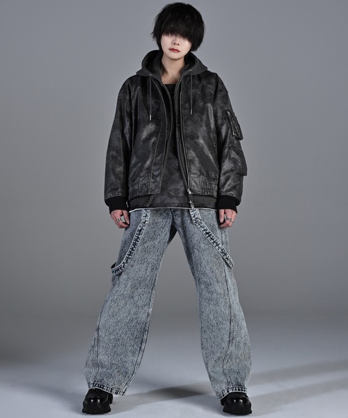ADRER 「ADRER」 加工デニムパンツ S インディゴブルー メンズ