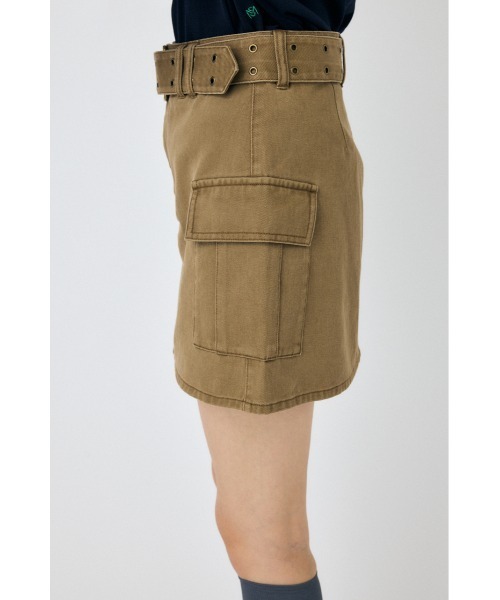 moussy 【25年AW新作】BELT ミニスカート ベージュ MOUSSY（マウジー） スカート 「25年AW新作」BELT ミニスカート