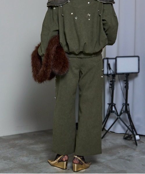 MAISON SPECIAL（メゾンスペシャル） パンツ Vegan Leather Bijou