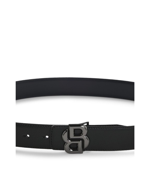 【新品】BOSS ブラック リバーシブル ベルト BOSS（HUGO BOSS） ベルト リバーシブルベルト Double Bモノグラム