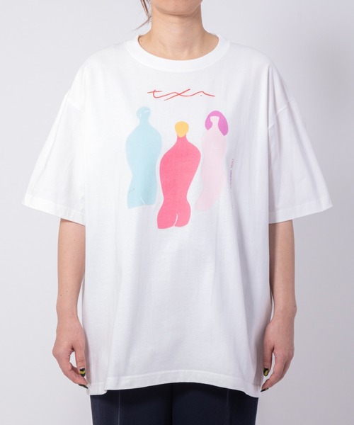 TXA tシャツ 坂内拓 S/S T-shirt White メンズ レディース : ZOZOTOWN