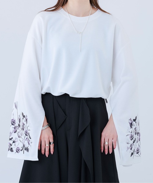 「Ellno Loset」 長(zhǎng)袖Tシャツ MEDIUM ブラック メンズ