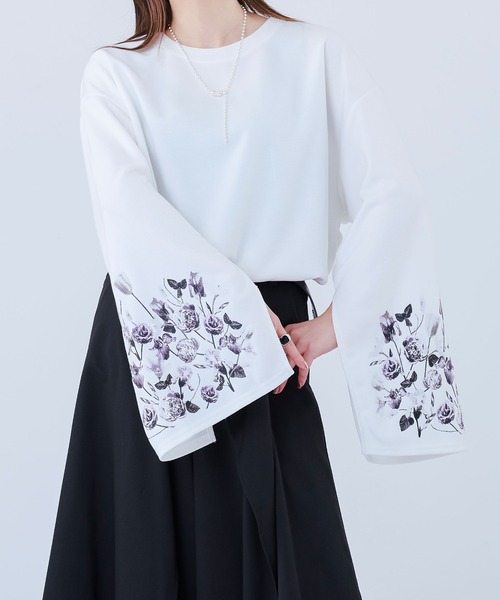 「Ellno Loset」 長(zhǎng)袖Tシャツ MEDIUM ブラック メンズ