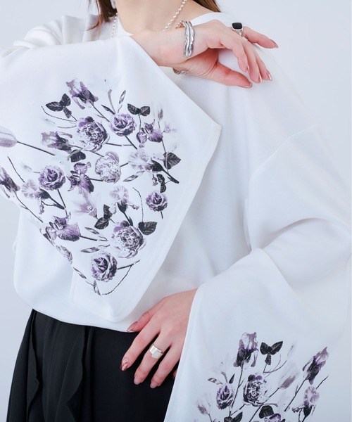 「Ellno Loset」 長(zhǎng)袖Tシャツ MEDIUM ブラック メンズ