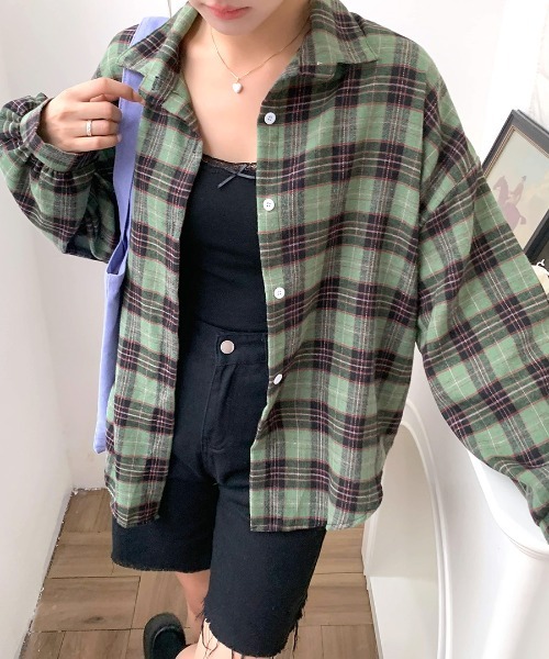 Riff ブラウス シャツ チェックシャツ レディース : ZOZOTOWN Yahoo!店