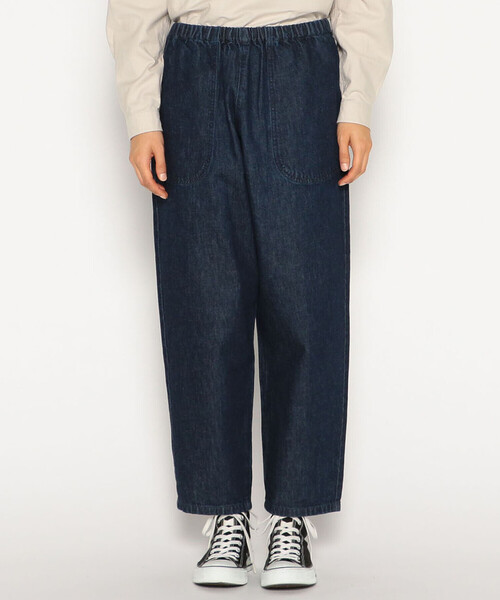 「DANTON」 加工デニムパンツ 36 インディゴブルー レディース_画像5
