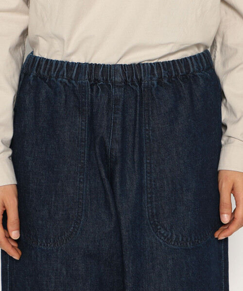 「DANTON」 加工デニムパンツ 36 インディゴブルー レディース_画像9