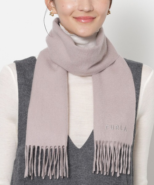 FURLA（フルラ） マフラー ストール カシミヤ100% 洗える ”プチ