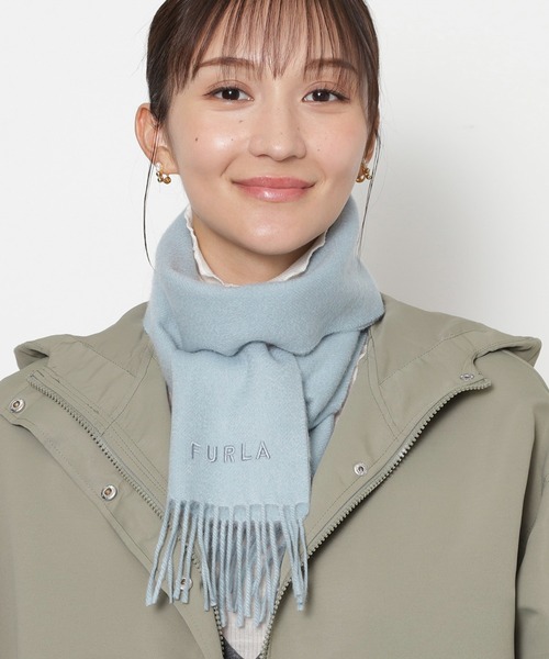 FURLA（フルラ） マフラー ストール カシミヤ100% 洗える ”プチ