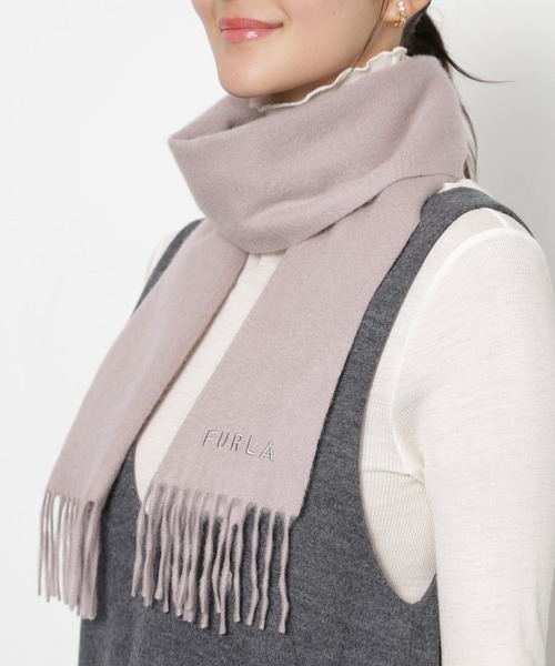 FURLA（フルラ） マフラー ストール カシミヤ100% 洗える ”プチ