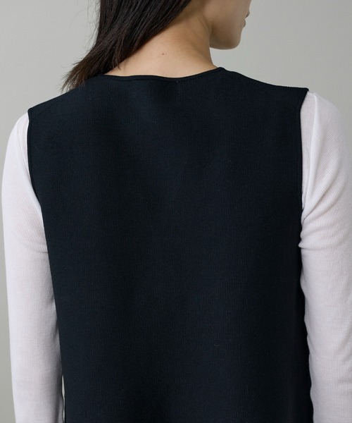 INED（イネド） ニット セーター ミラノリブニットジレ レディース