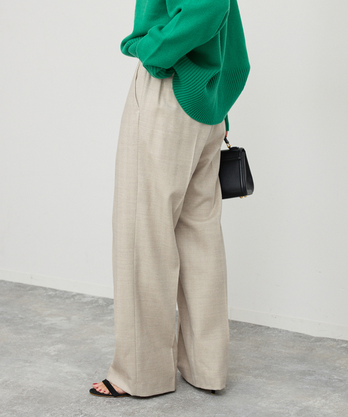 Spick＆Span（スピック アンド スパン） スラックス パンツ サキソニー