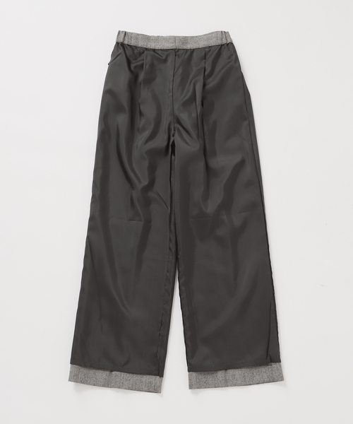 Spick＆Span（スピック アンド スパン） スラックス パンツ サキソニー