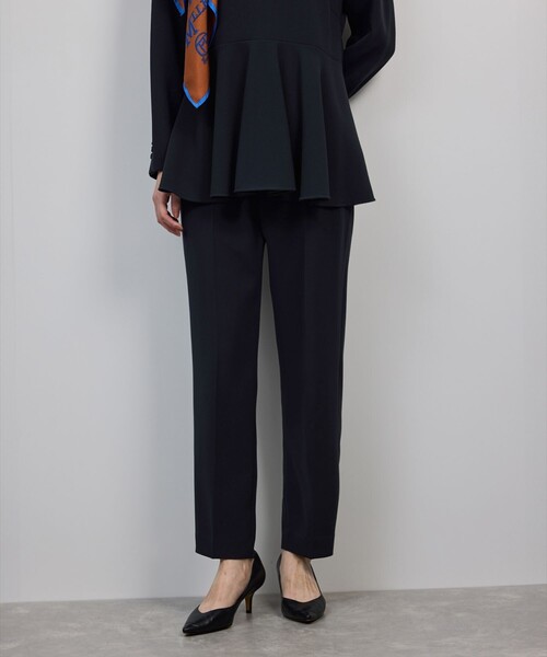 ROPE'（ロペ） パンツ トリアセダブルクロス テーパードパンツ