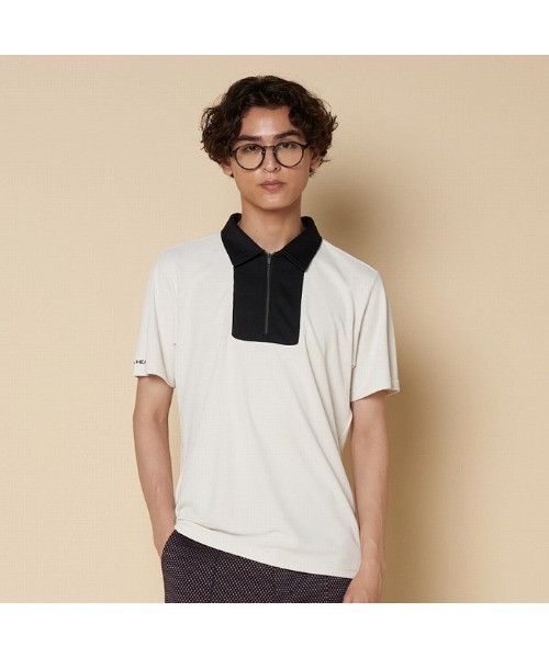 ポロシャツ 「VIVA HEART/GOLF」ピンタックカノコ半袖ポロシャツ メンズ_2