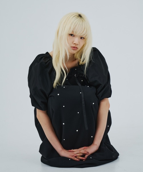 ANDRESD ドレス オーバルフォルムパールドレス / oval form pearl