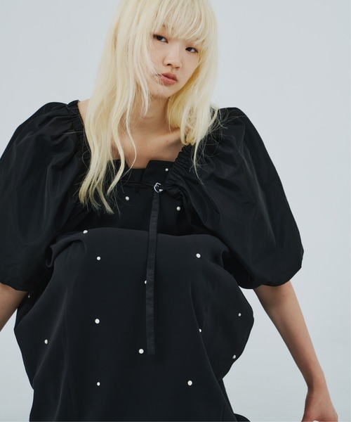 ANDRESD ドレス オーバルフォルムパールドレス / oval form pearl