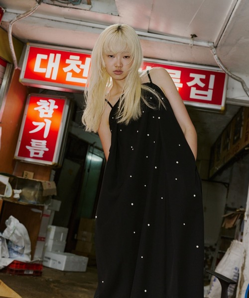 ANDRESD ドレス オーバルフォルムパールドレス / oval form pearl