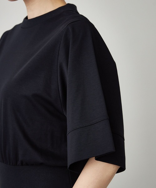 「Curensology」 半袖ワンピース FREE ネイビー レディース_画像3